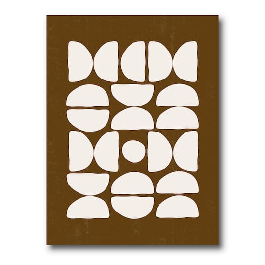 Designart - Abstract Composition of Minimal Half Moons